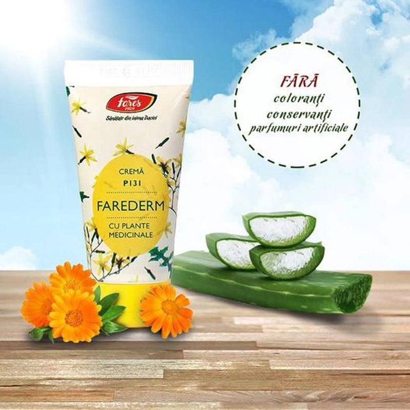 Crema Farederm cu plante medicinale, P131, 50 ml, Fares